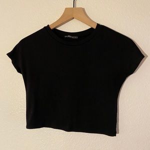 black crop top
